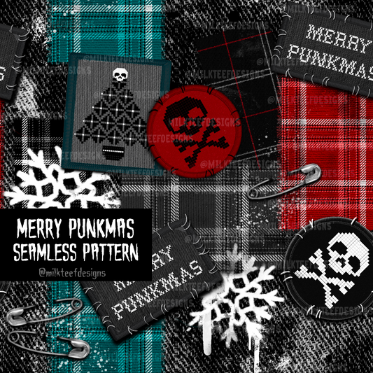 Merry Punkmas / Seamless Pattern