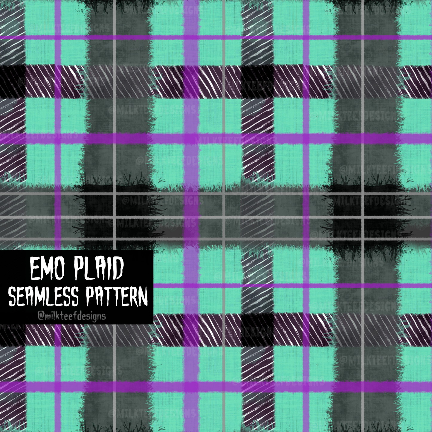 Emo Plaid / Seamless Pattern