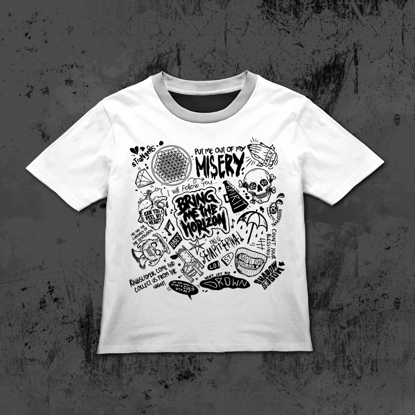 BMTH Lyrics / Sublimation Design
