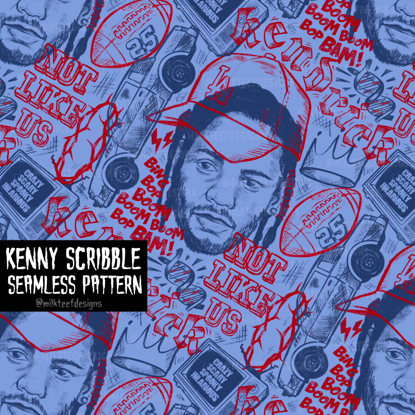 Kenny Scribble / Seamless Pattern