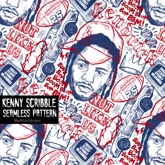 Kenny Scribble / Seamless Pattern