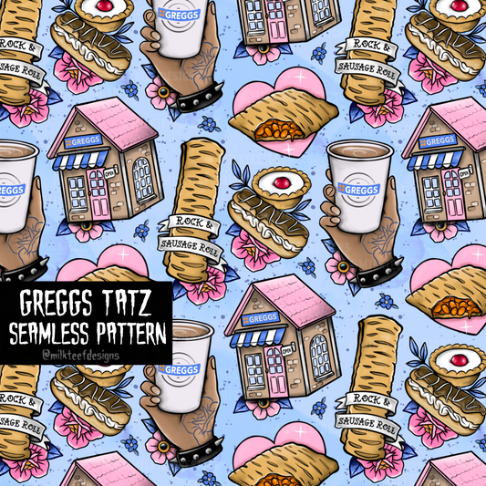 Greggz Tatz / Seamless Pattern