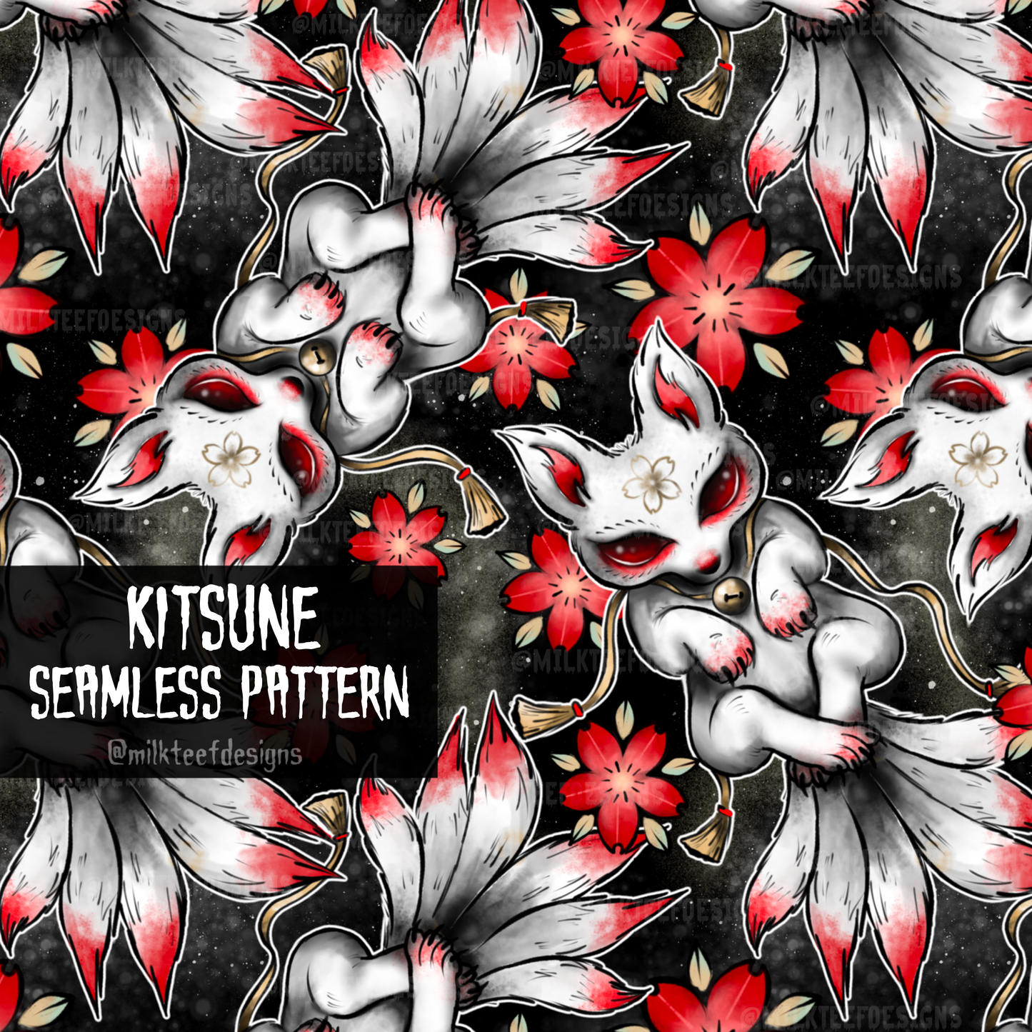 Kitsune / Seamless Pattern