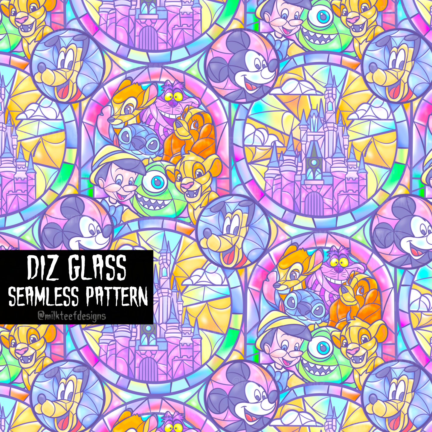 Diz Glass / Seamless Pattern