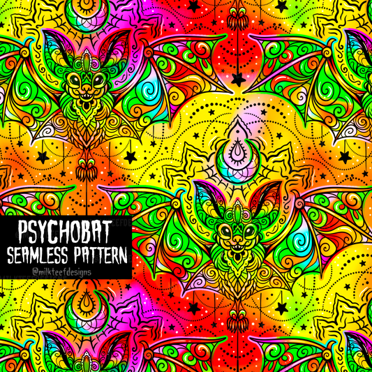 Psychobat - Swim Safe / Seamless Pattern