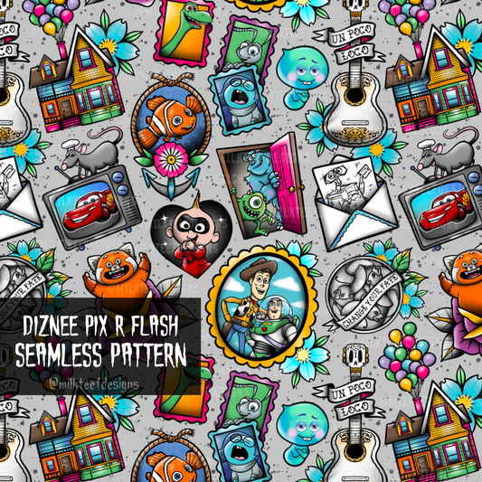 Diznee Pix R Tattoo Flash / Seamless Patterns