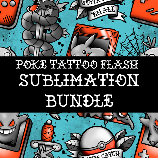 Poke Tattoo Flash / Sublimation Design (PNG)