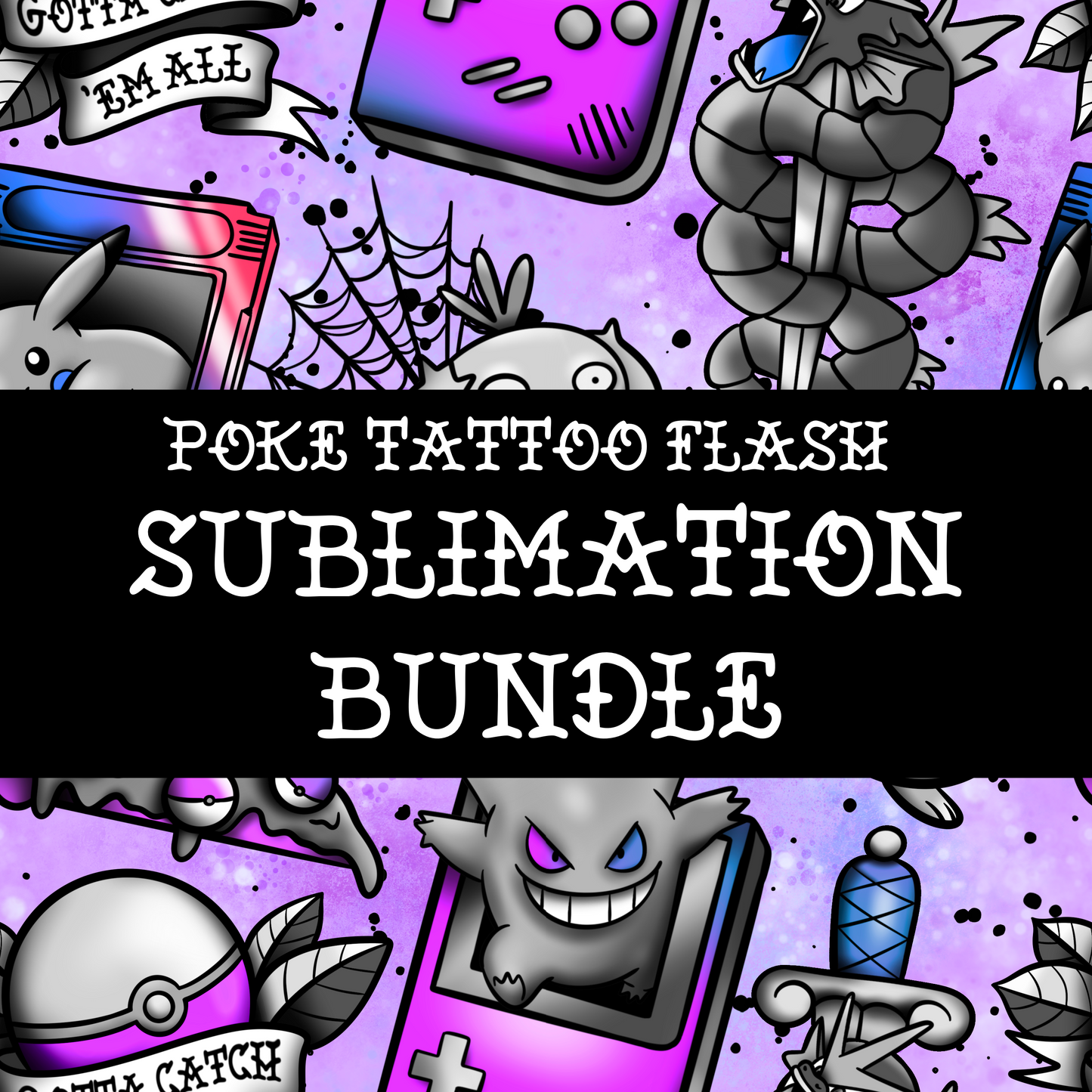 Poke Tattoo Flash / Sublimation Design (PNG)