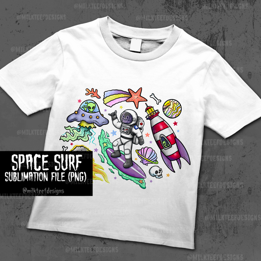Space Surf / Sublimation File (PNG)