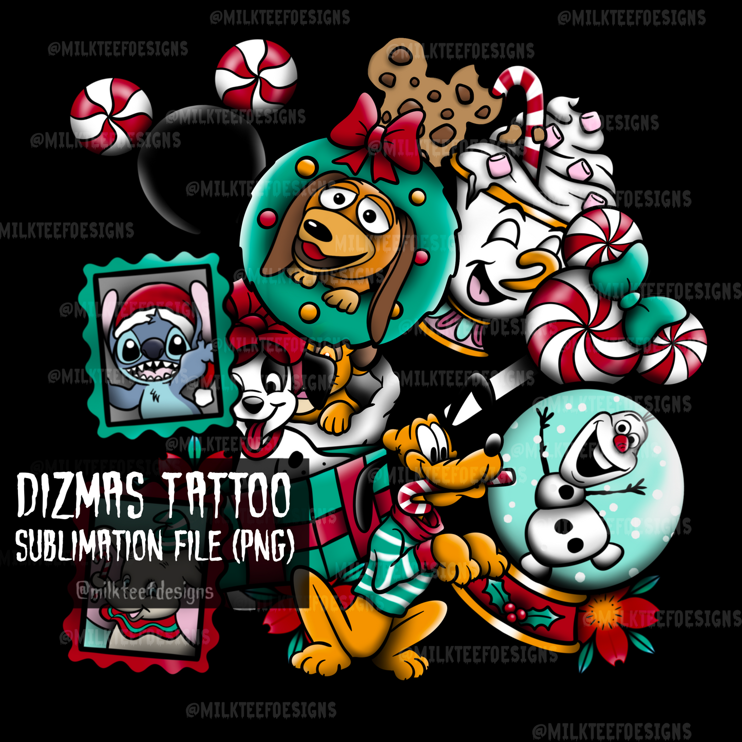 Dizmas Tattoo / Sublimation Designs (PNG)