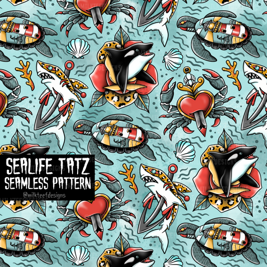 Sealife Tatz / Seamless Pattern