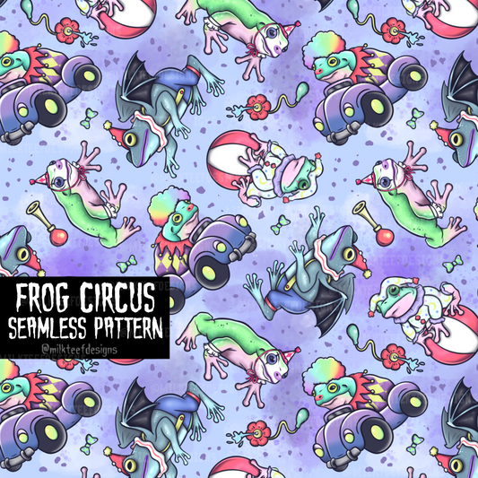 Frog Circus / Seamless Pattern