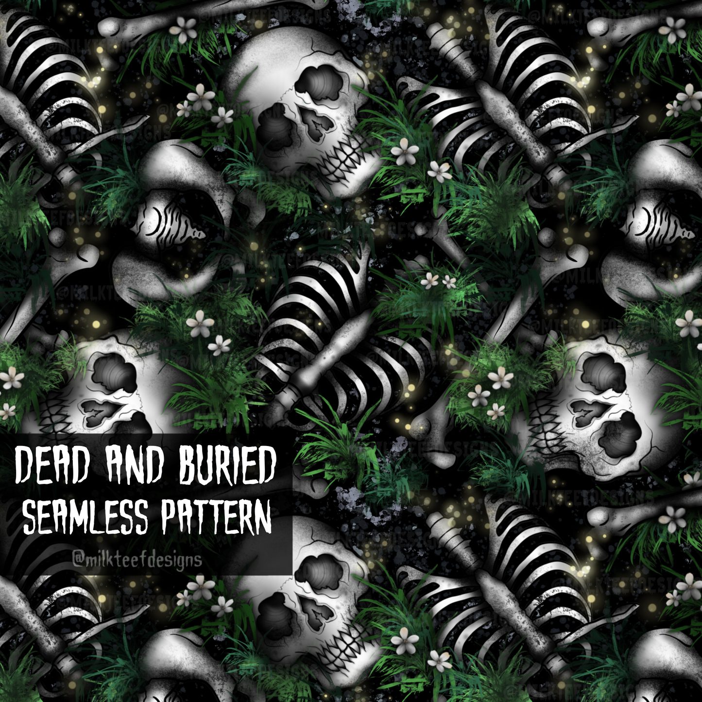 Dead and Buried / Seamless Pattern
