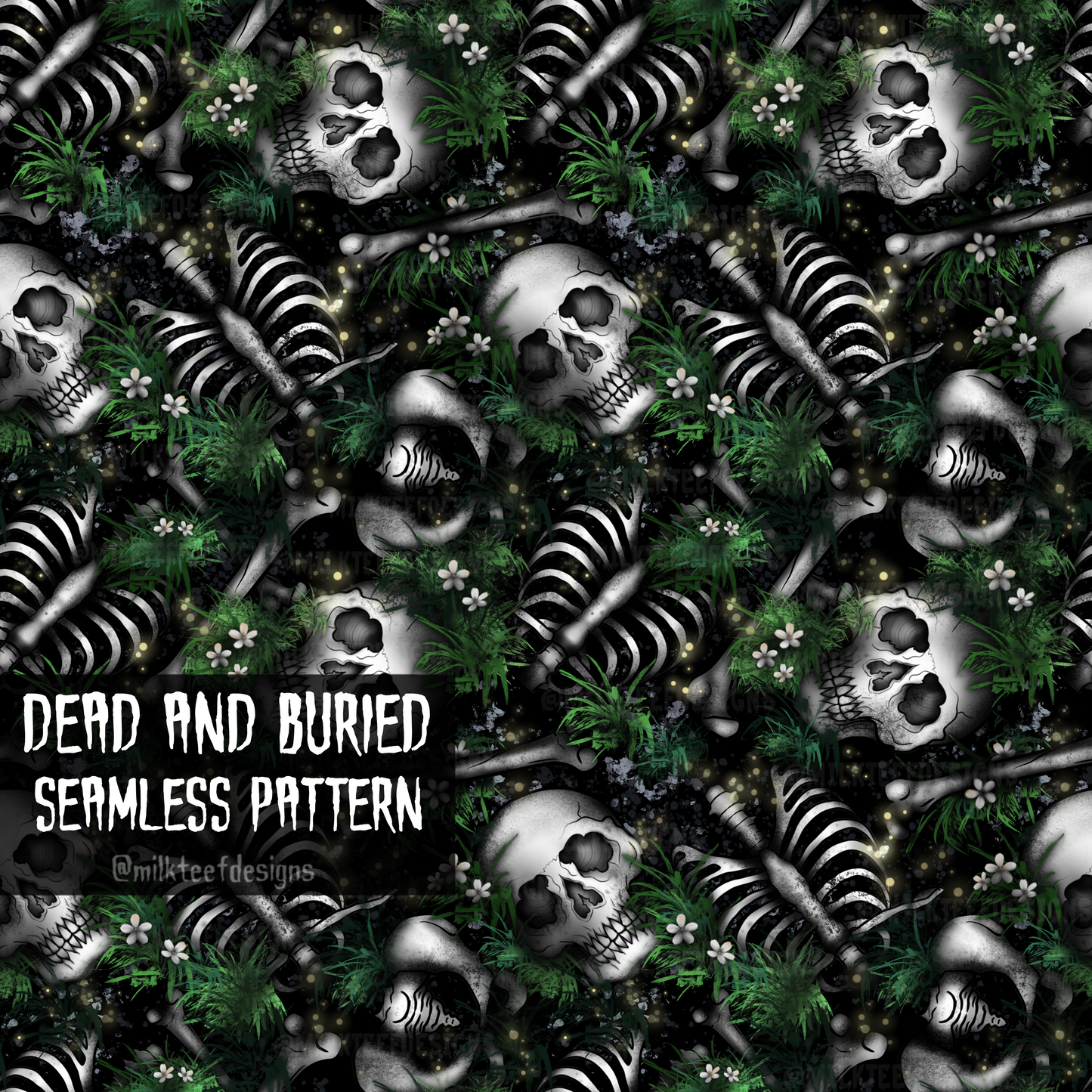 Dead and Buried / Seamless Pattern