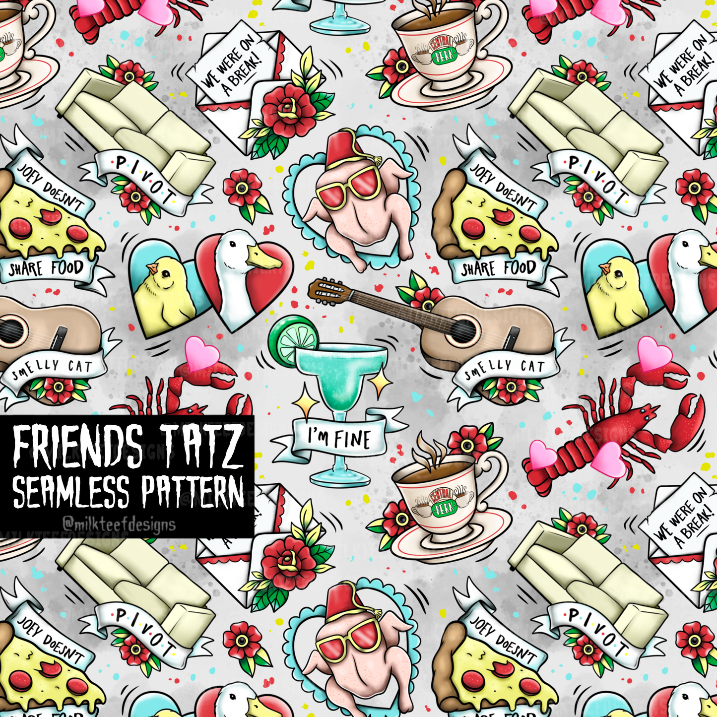 Friends Tatz / Seamless Pattern