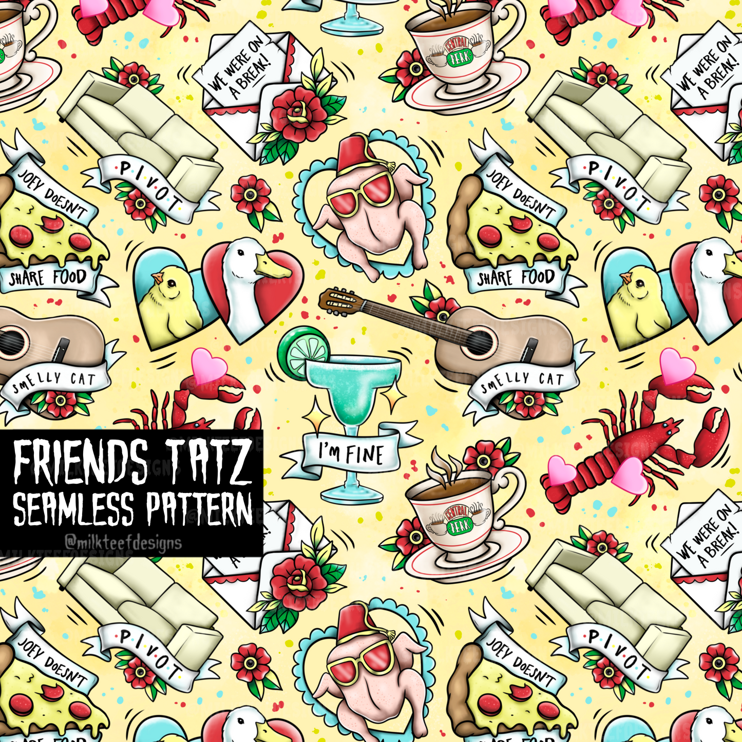 Friends Tatz / Seamless Pattern