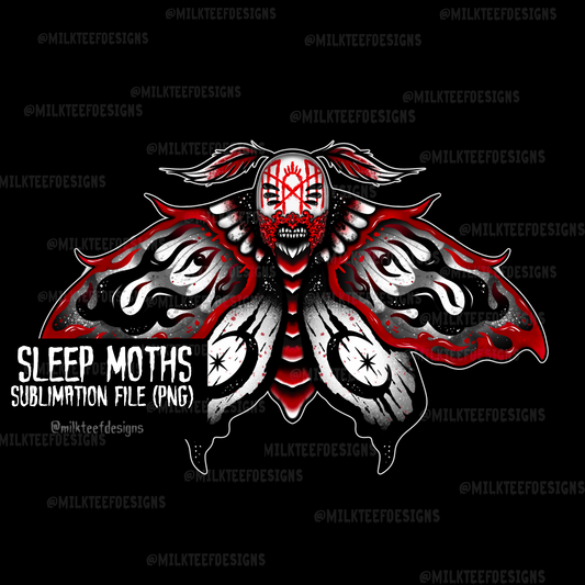 Sleep Moths / Sublimation File (PNG)