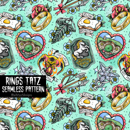 Rings Tatz / Seamless Pattern