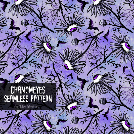 Chamomeyes / Seamless Pattern