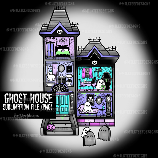 Ghost House / Sublimation File (PNG)