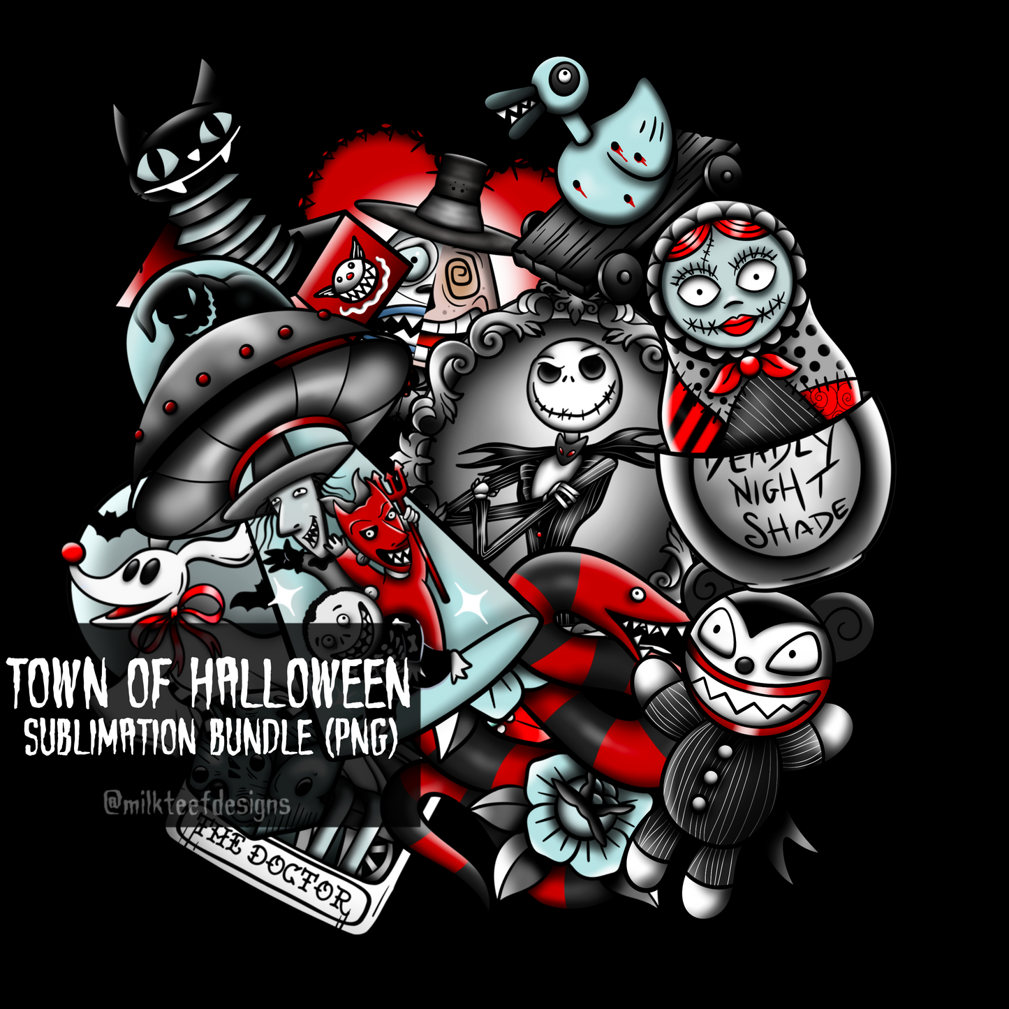 Town of Halloween / Sublimation Bundle