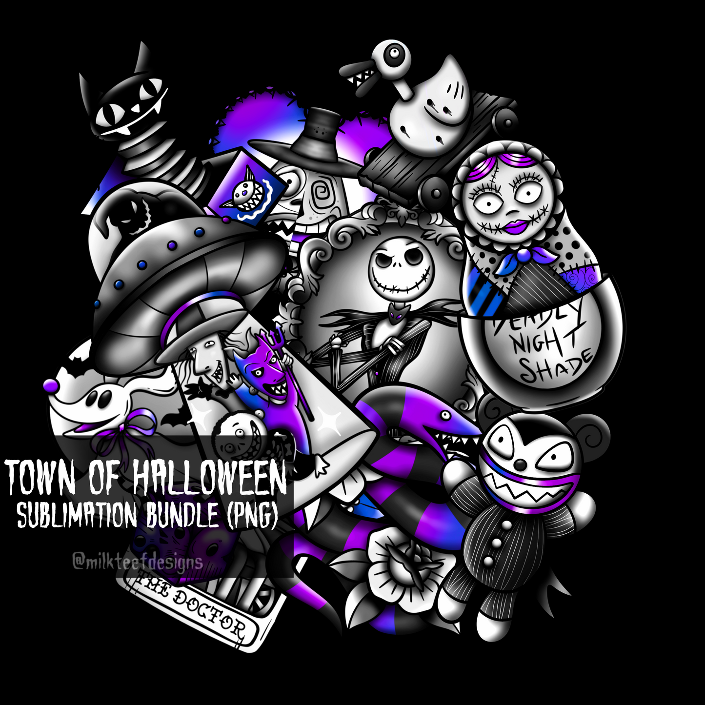 Town of Halloween / Sublimation Bundle