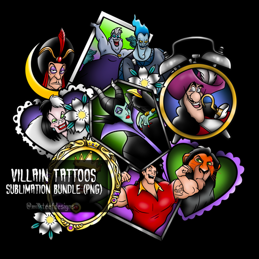 Villain Tattoos / Sublimation Bundle