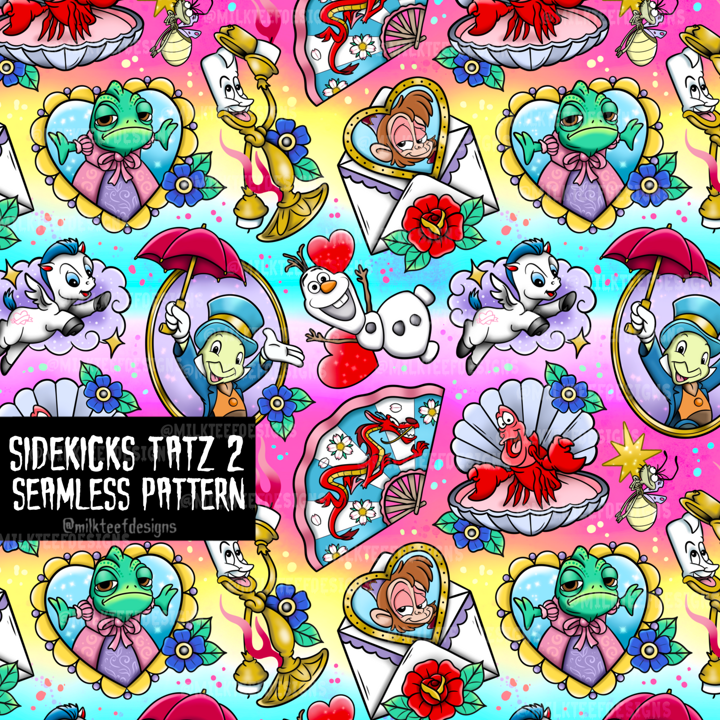 Sidekicks Tatz 2 / Seamless Pattern