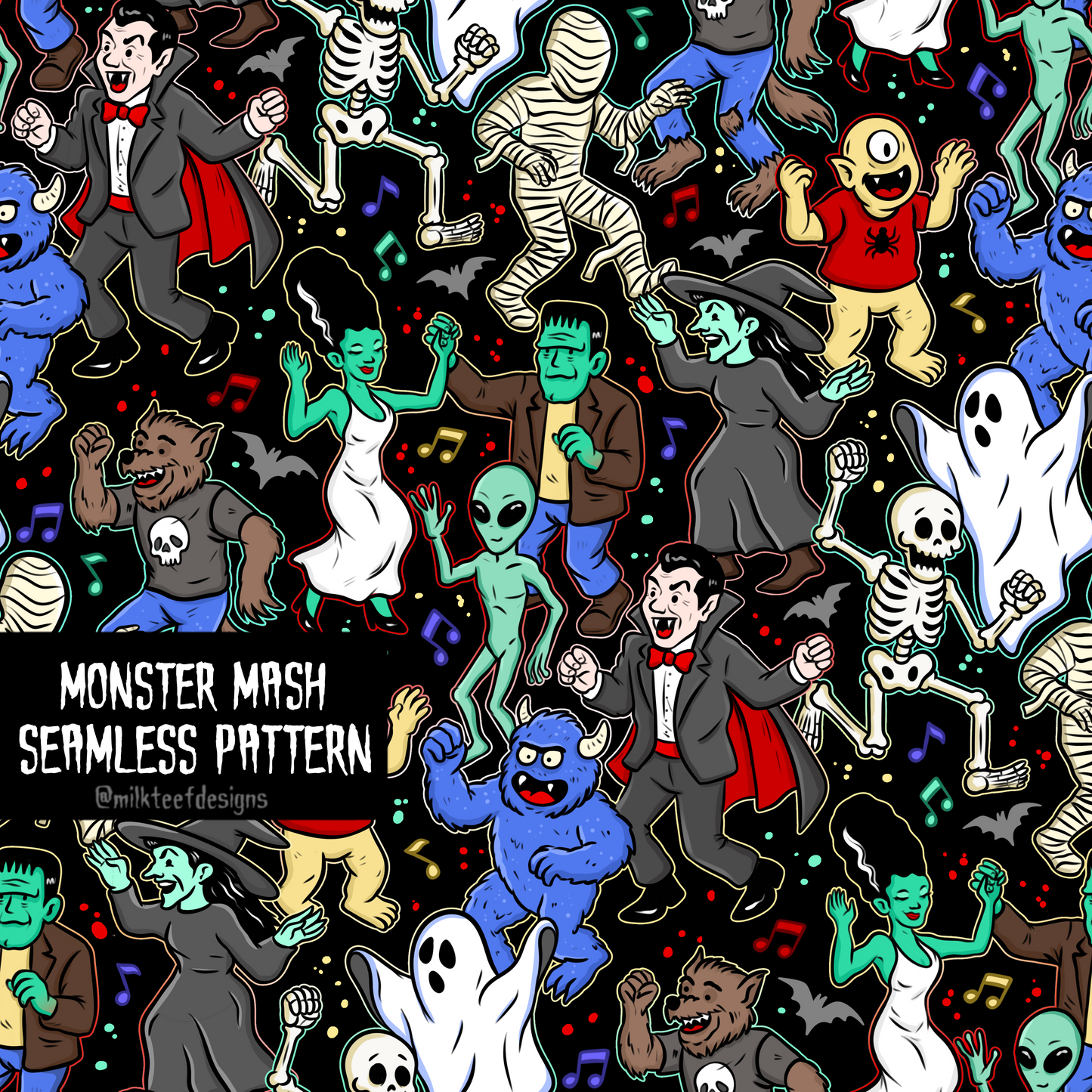 Monster Mash / Seamless Pattern
