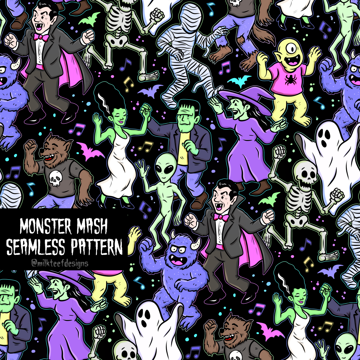 Monster Mash / Seamless Pattern