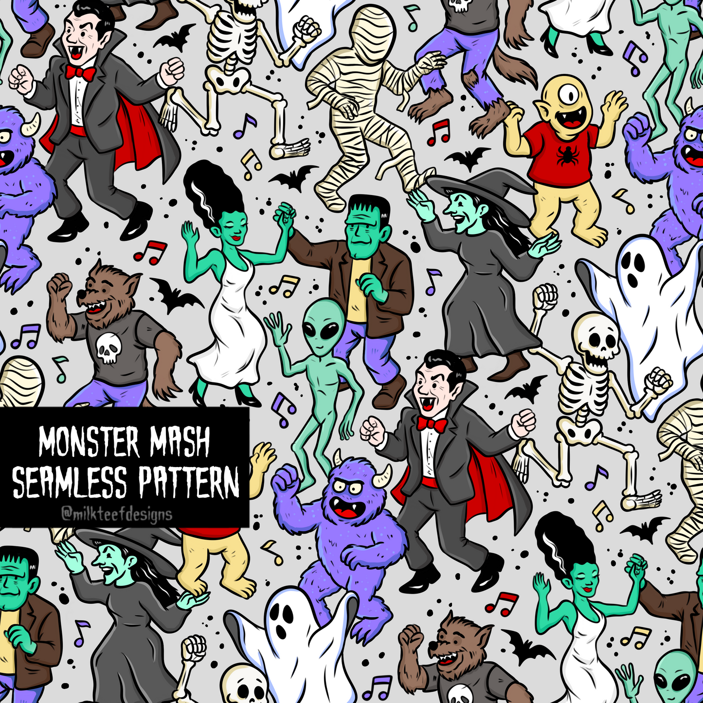 Monster Mash / Seamless Pattern