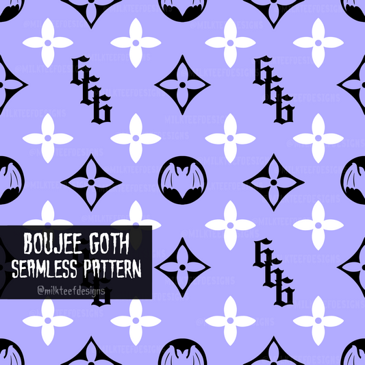 Boujee Goth / Seamless Pattern