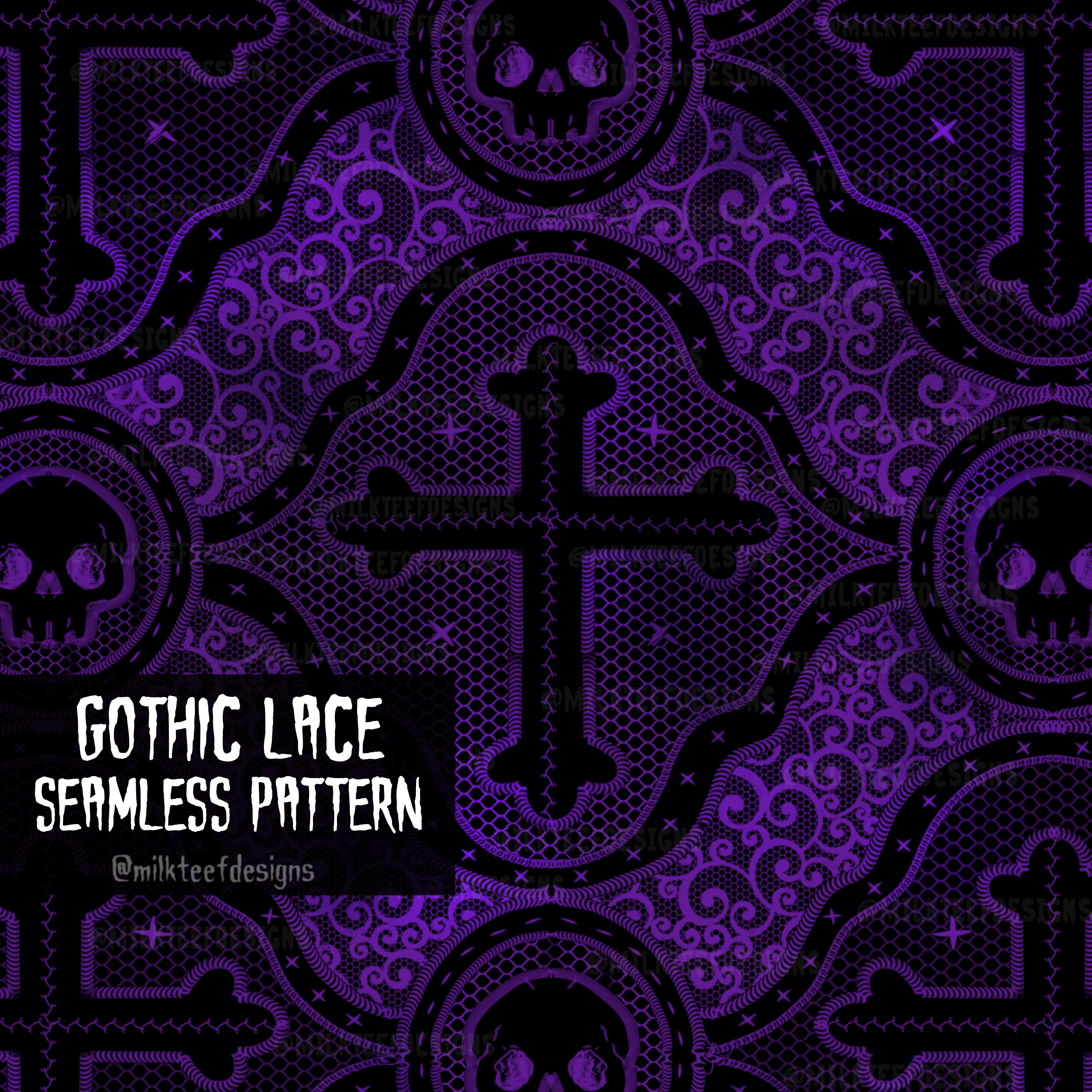Gothic Lace / Seamless Pattern – milkteefdesigns