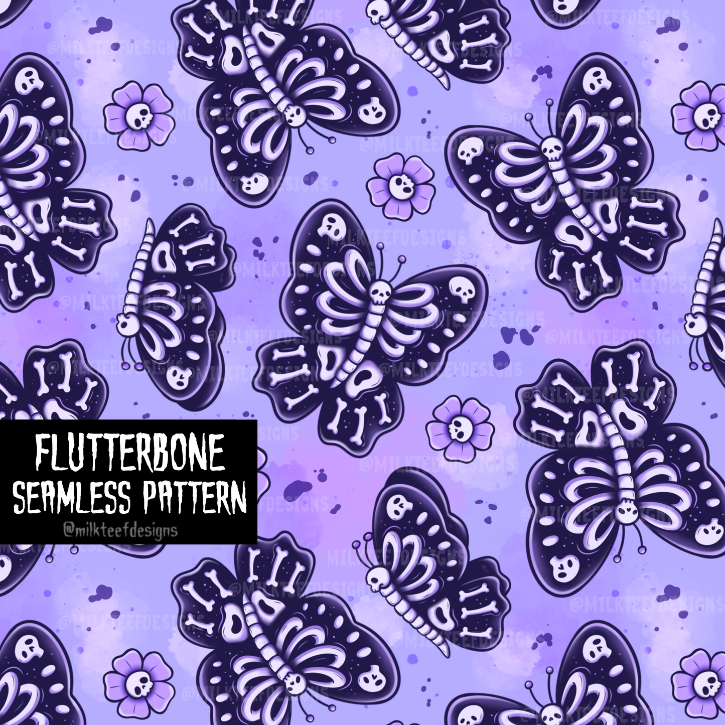 Flutterbone / Seamless Pattern