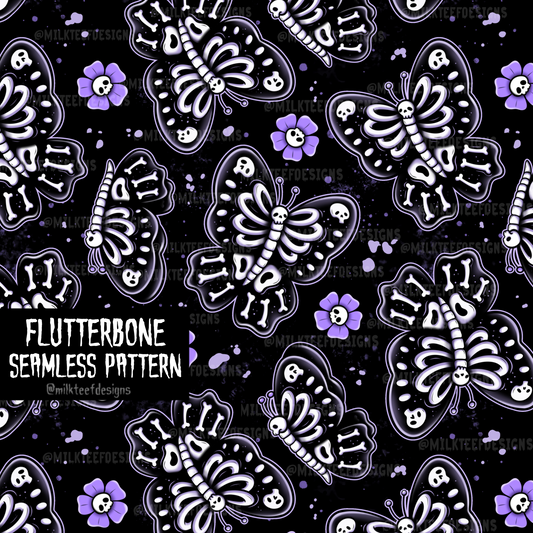 Flutterbone / Seamless Pattern