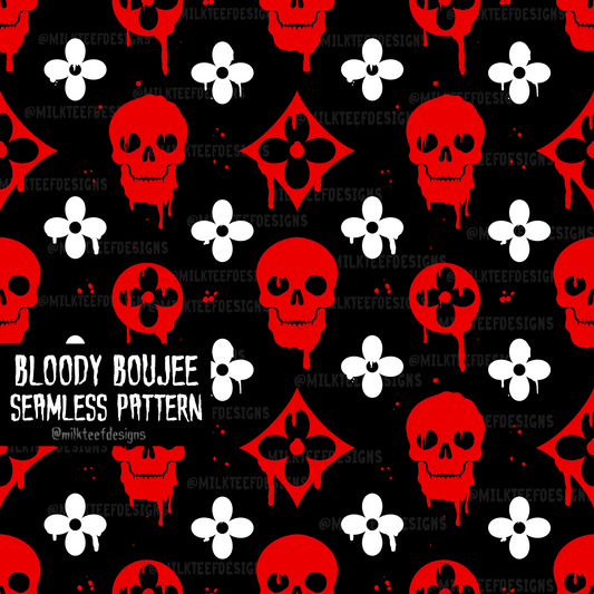Bloody Boujee / Seamless Pattern
