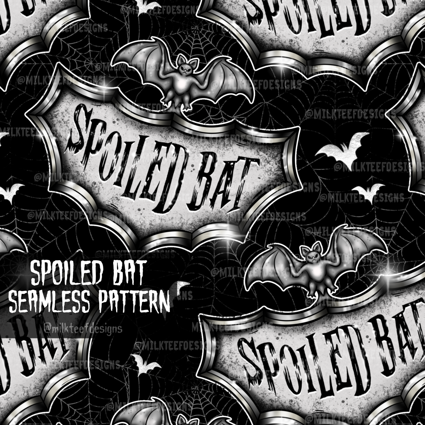 Spoiled Bat / Seamless Pattern