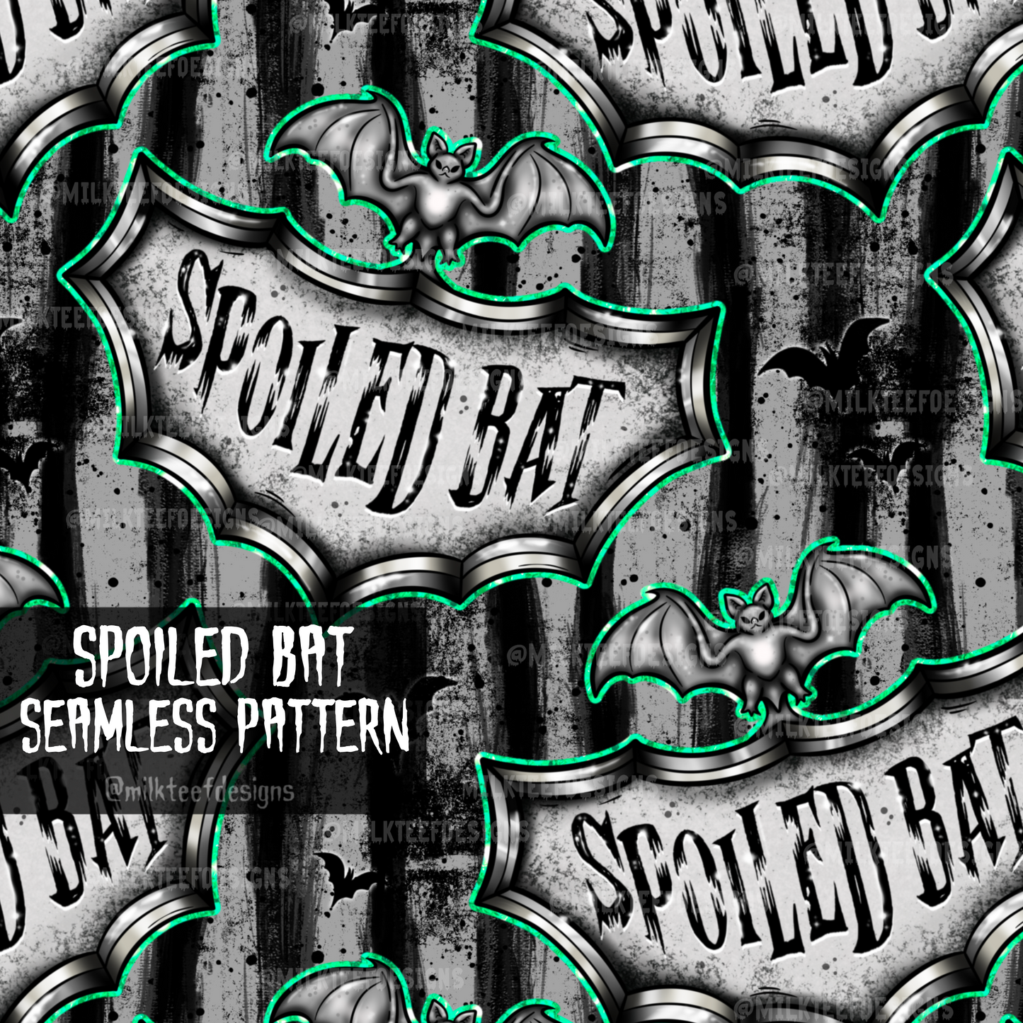 Spoiled Bat / Seamless Pattern