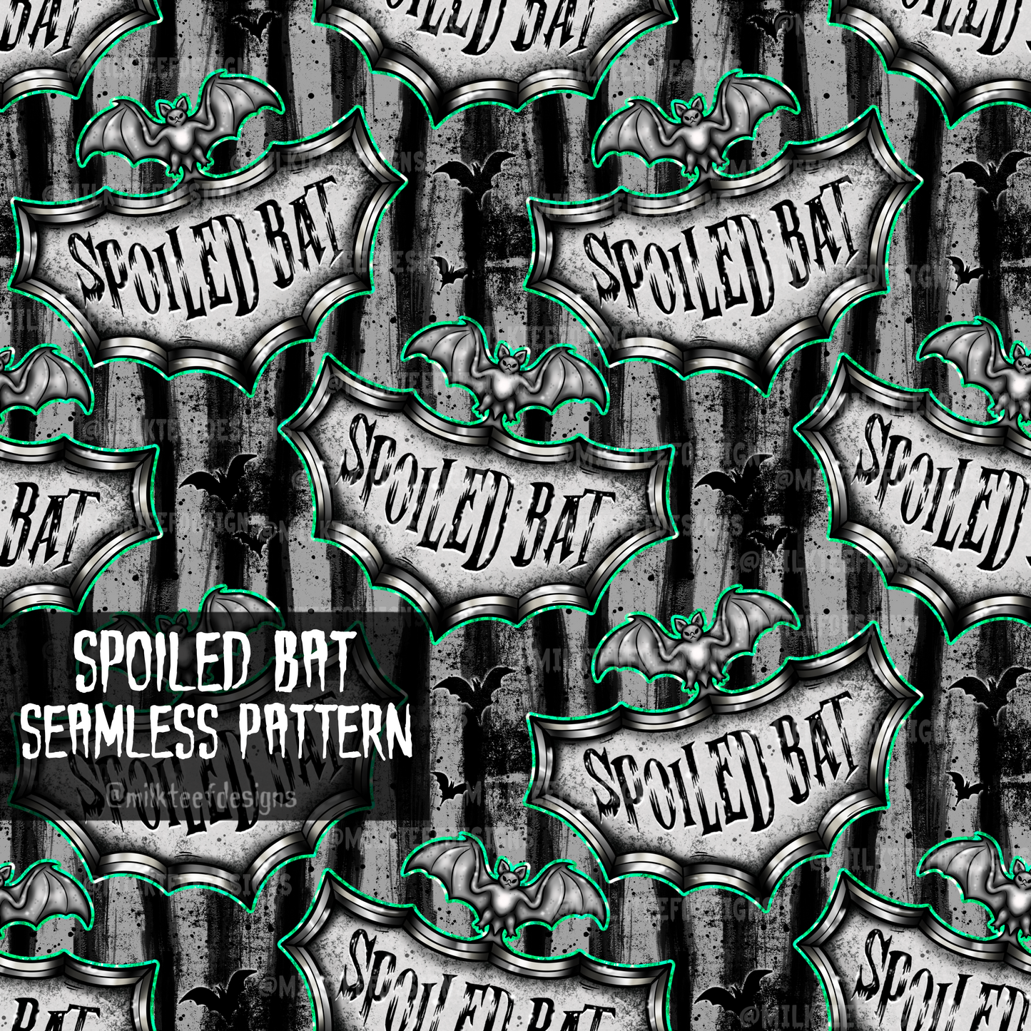 Spoiled Bat / Seamless Pattern