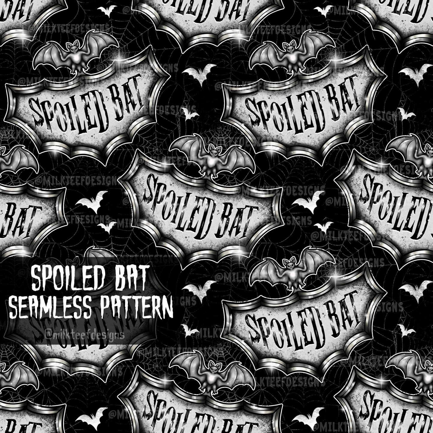 Spoiled Bat / Seamless Pattern