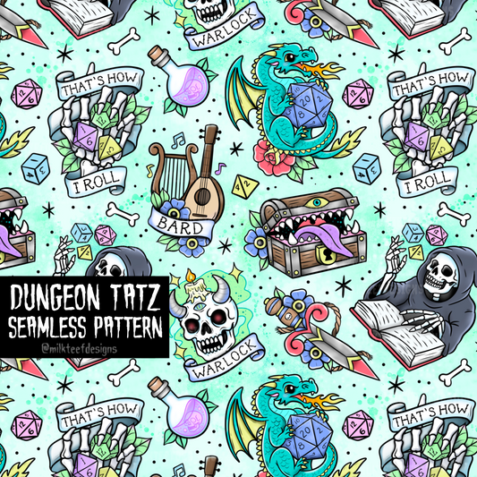 Dungeon Tatz / Seamless Pattern