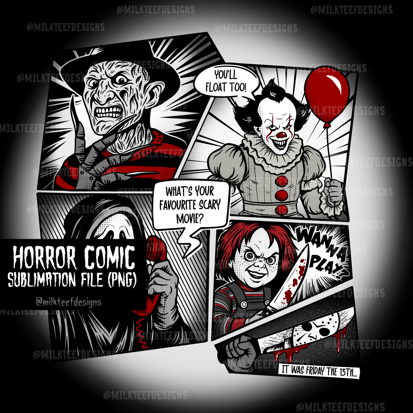 Horror Comic / Sublimation File