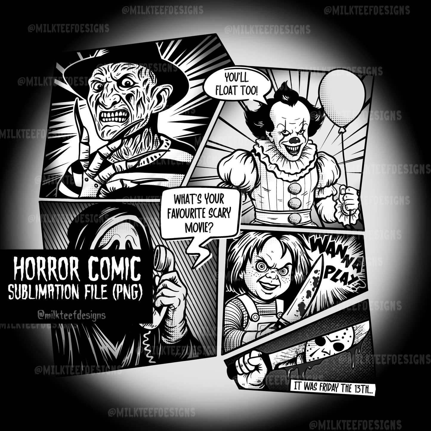 Horror Comic / Sublimation File