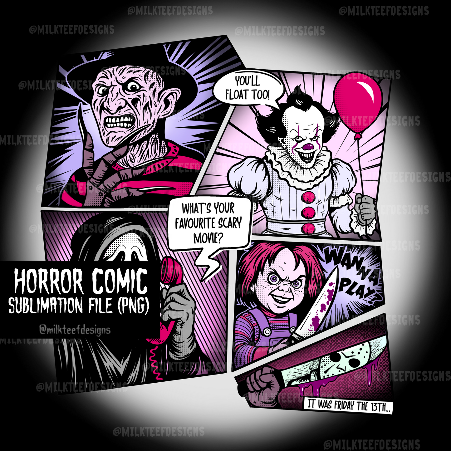 Horror Comic / Sublimation File