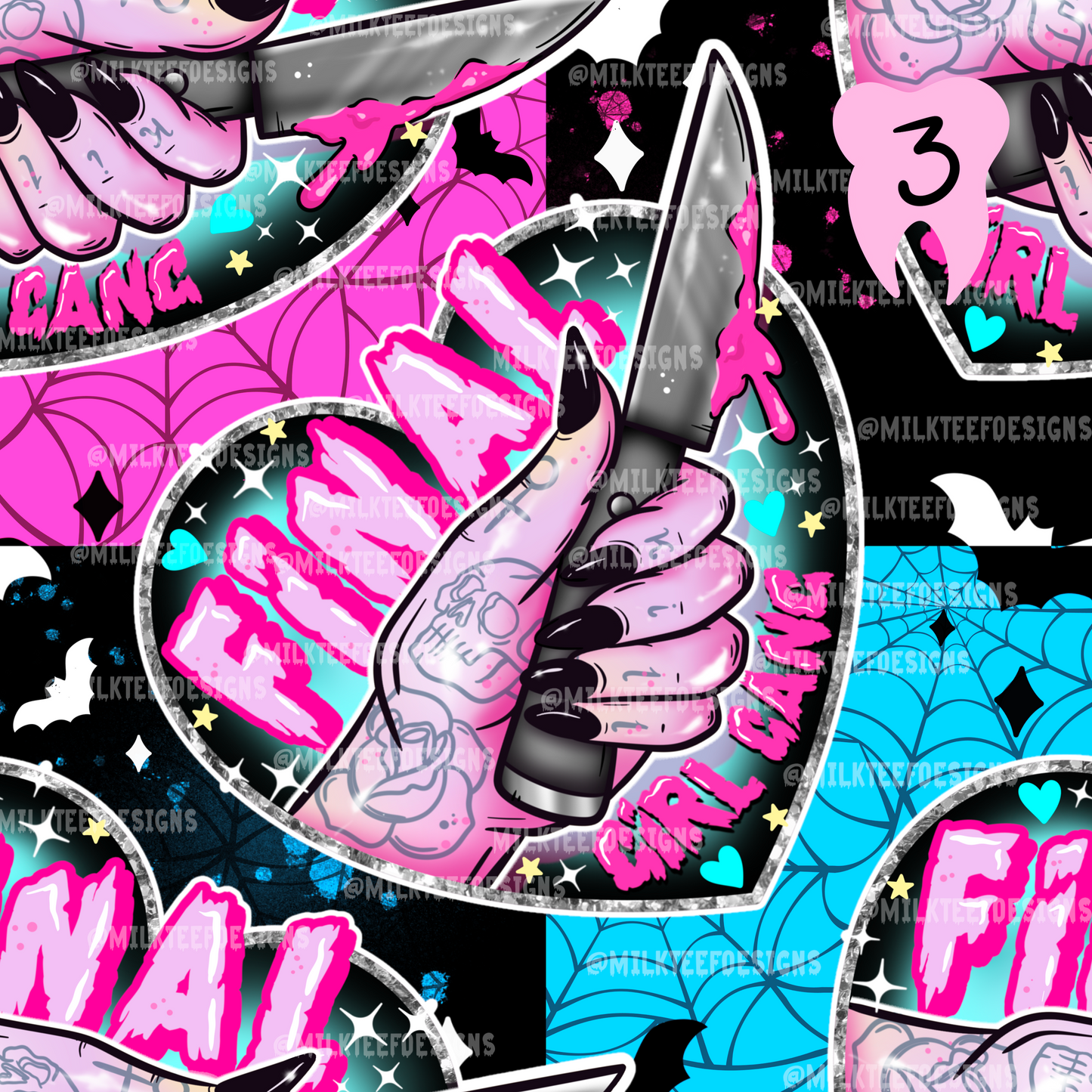 Final Girl Gang / Seamless Pattern