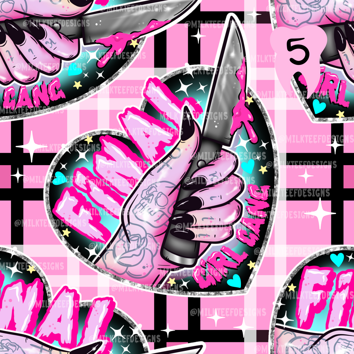 Final Girl Gang / Seamless Pattern