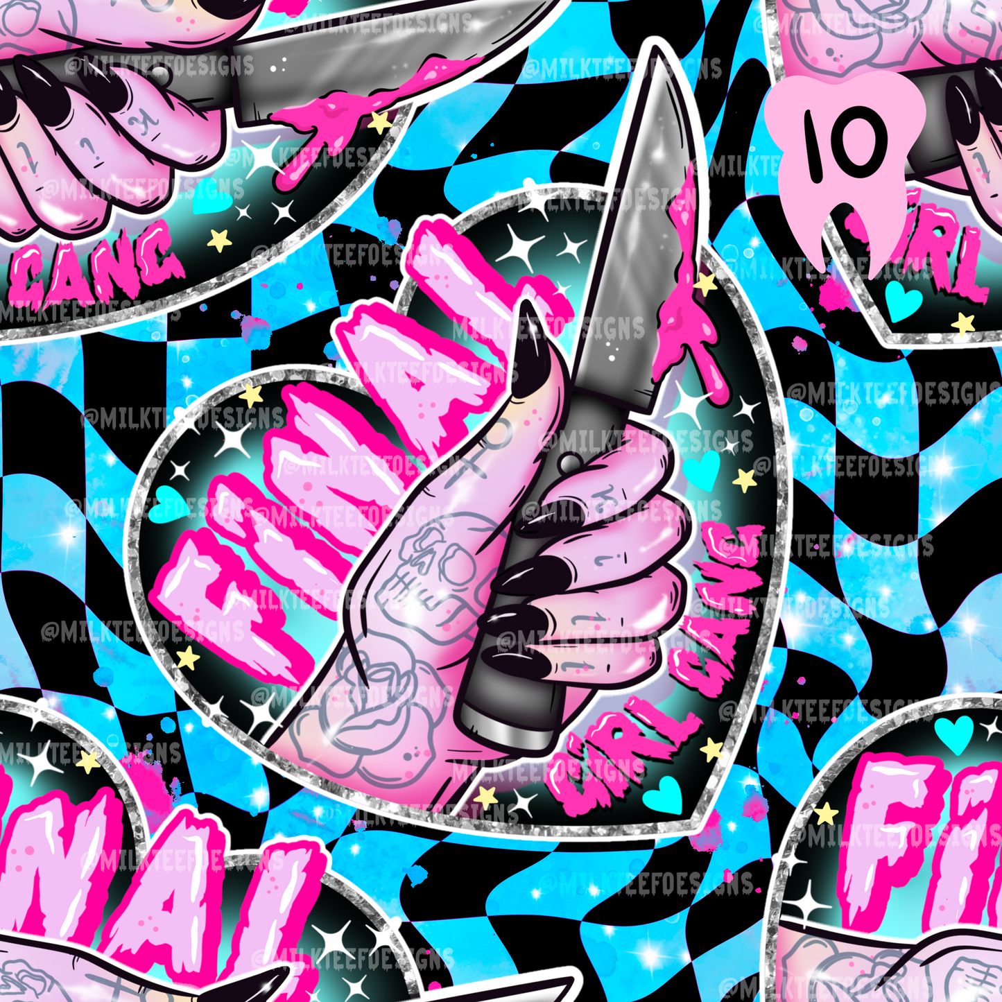 Final Girl Gang / Seamless Pattern