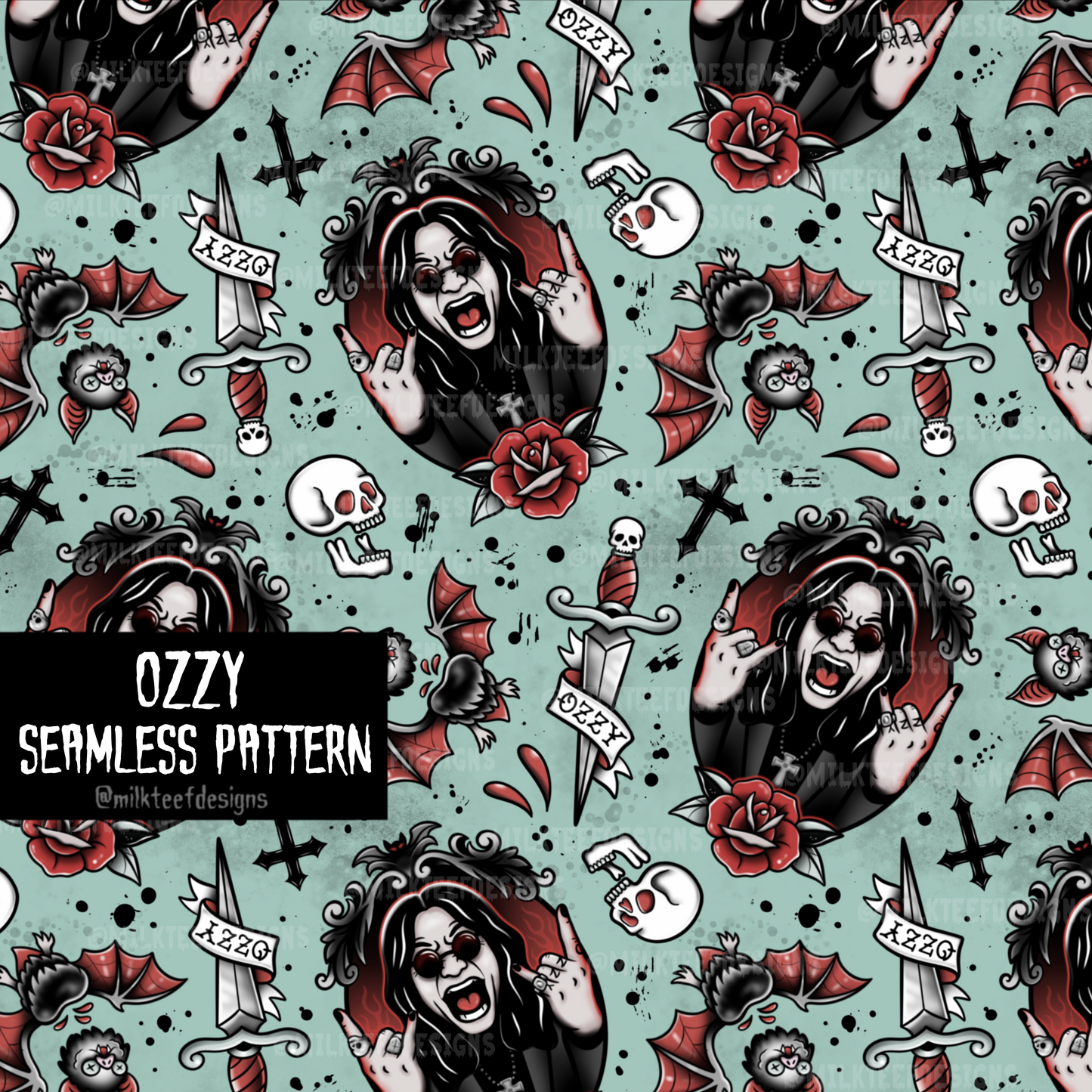 Ozzy / Seamless Pattern (Parkinsons Charity Design)