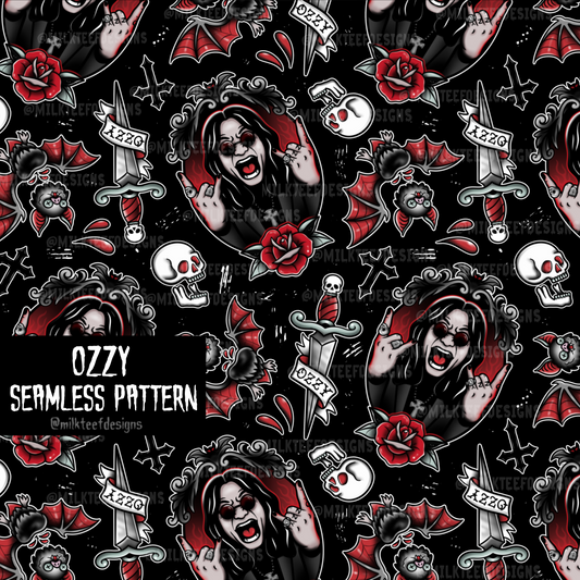 Ozzy / Seamless Pattern (Parkinsons Charity Design)