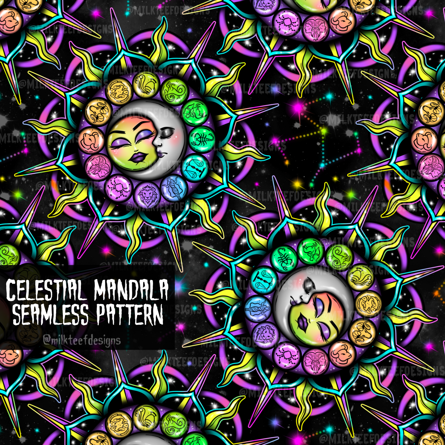 Celestial Mandala / Seamless Patterns